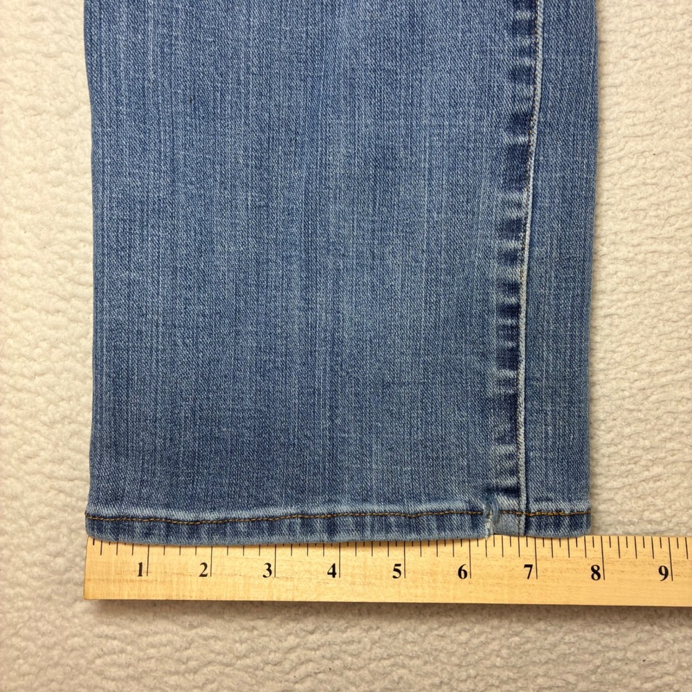 American Eagle Bootcut Jeans Men 31x30 Blue Whiskered Faded Original Classic Low - Picture 9 of 13